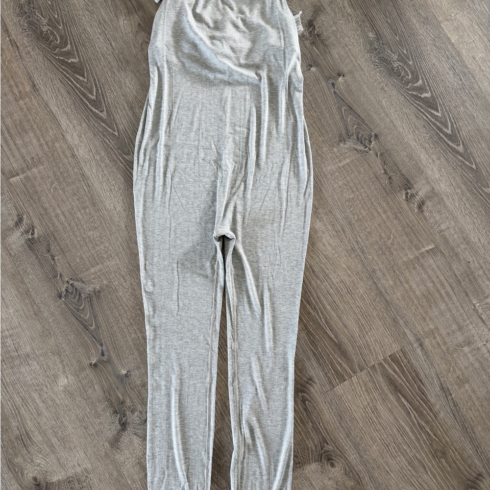 GAP Maternity Light Gray Sleeveless Jumpsuit